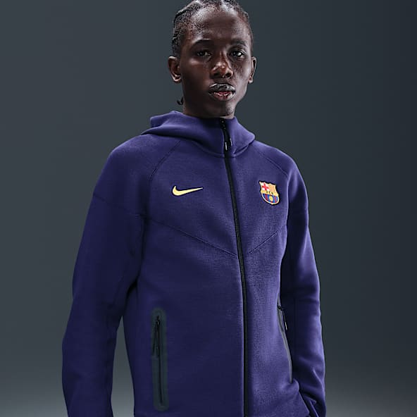 Nike ナイキ　FC Barcelona ハーフベンチコート XL 黒/青 Nike Performance FC BARCELONA NIKE DF STRIKE ANTHEM HOME